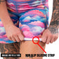 non slip strip on the cloud patterned shorts