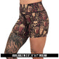 coffee and skull print shorts available in 2.5, 5 & 7 inch inseams