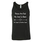 black unisex tank top with the quote "Roses Are Red My Soul Is Black All I Want Is Another Snack" in white