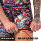 non slip strip on the dog patterned shorts