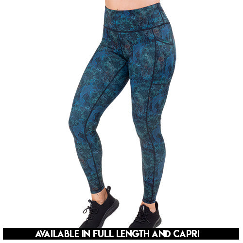 koi fish patterned leggings available lengths