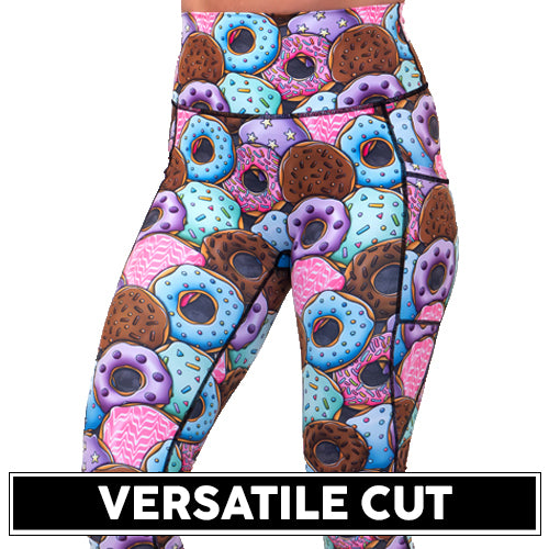 donut patterned leggings