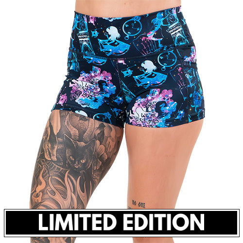 limited edition alice in wonderland inspired shorts