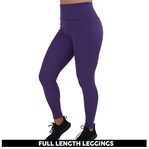 purple fleece leggings