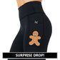 leggings with a gingerbread man graphic on them surprise drop