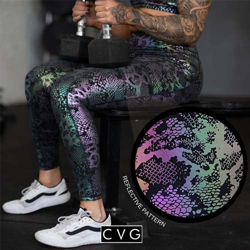 Constantly Varied Gear Floral Multi Color Purple Leggings Size XXL - 46%  off
