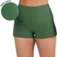 green ribbed shorts