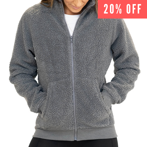 20% off of the grey sherpa jacket