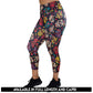 sugar skull patterned leggings available in capri and full length