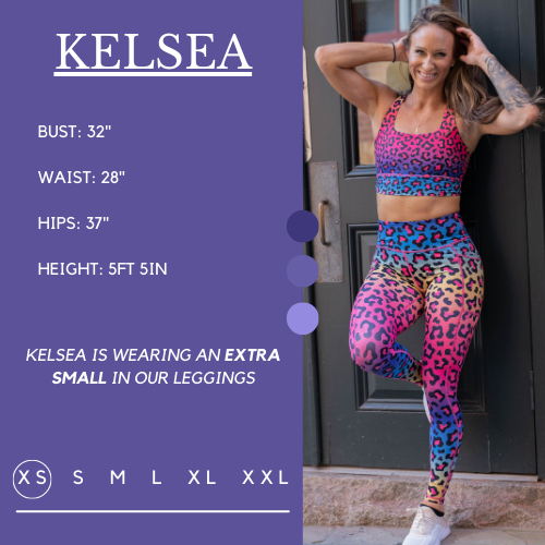 terez rainbow leopard leggings — bows & sequins