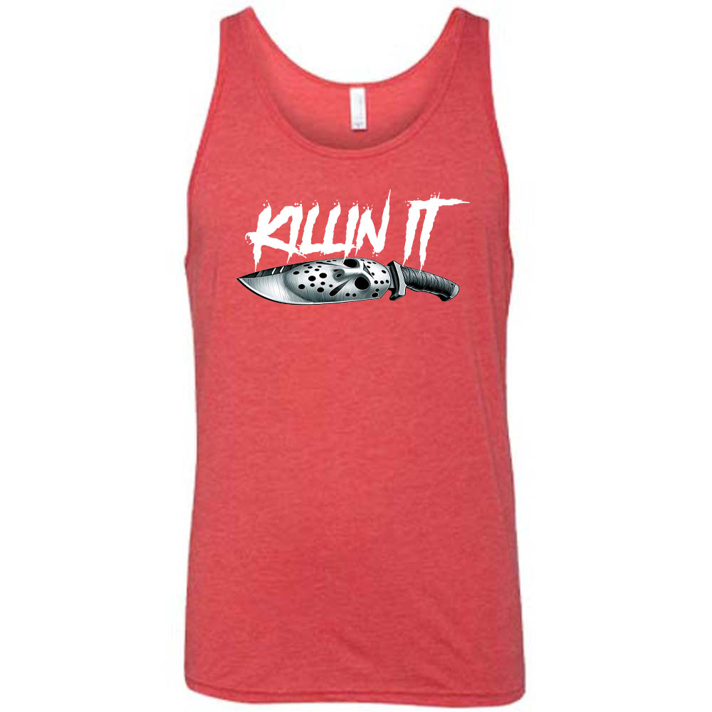 red "Slasher Killin It" shirt