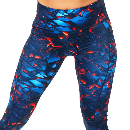 lava themed leggings