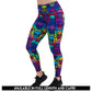 rainbow skulls patterned leggings available in capri and full length