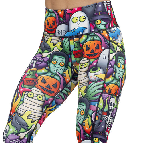 Halloween cartoons leggings