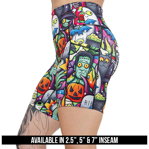 Halloween cartoons shorts available inseams