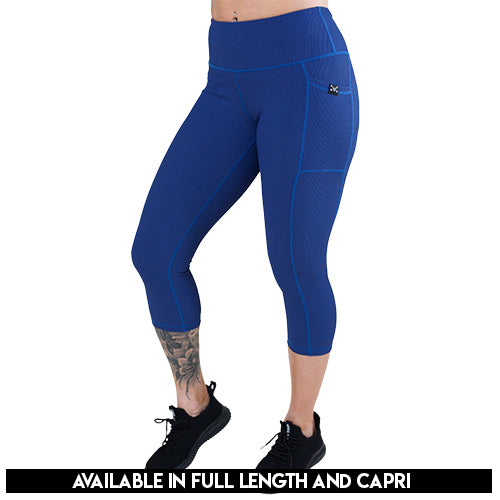 navy blue ribbed leggings available lengths