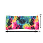 neon colorful tie dye headband measured at 2 by 9 inches