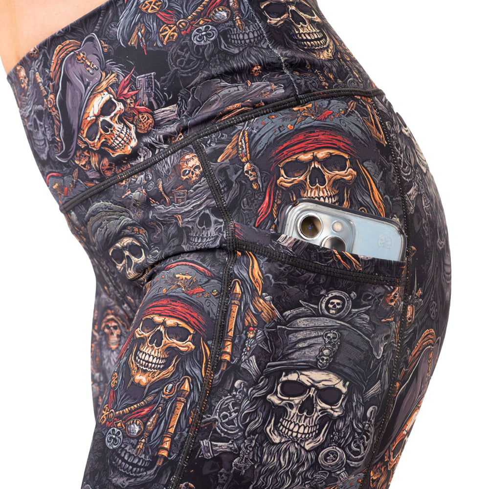 side pocket on the pirate themed shorts