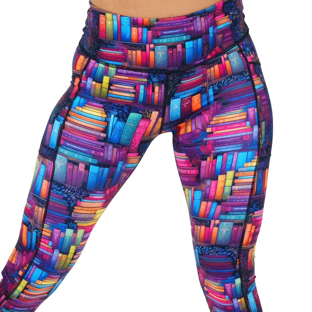 library themed leggings