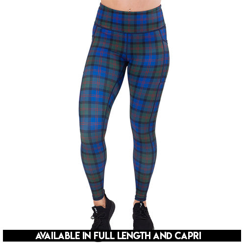 plaid leggings available in capri and full length