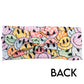 back of the smiley face patterned headband