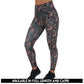 leopard and leaves patterned leggings available lengths