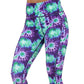 purple and green tie dye leggings