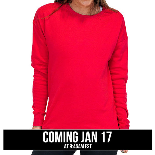 Red Basic Crew Neck