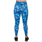 back of the sapphire jewel patterned leggings