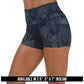 black and grey wolves patterned shorts available inseams