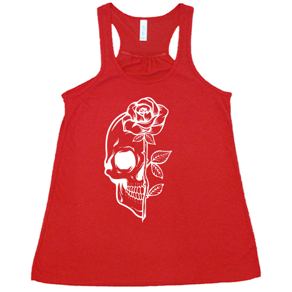 red Skull Rose Tank Top