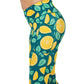 lemon patterned leggings