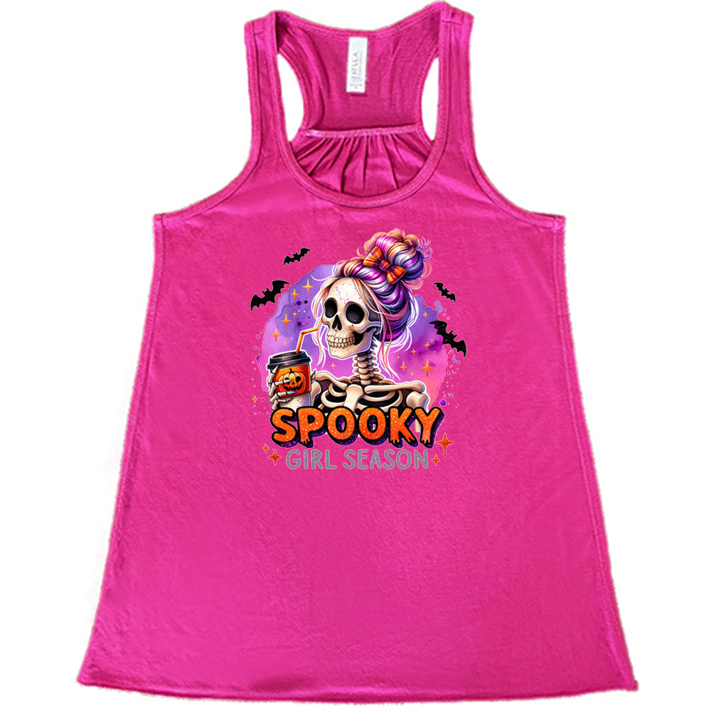 berry shirt with the text "Spooky Girl Season"