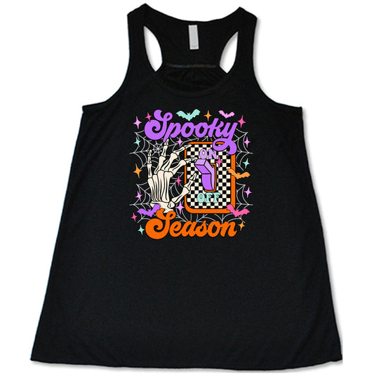 black Spooky Season Light Switch Shirt