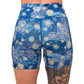 back of the starry night patterned shorts