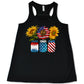 black Sunflower Mason Jars Tank Top