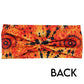 back of the black and orange tie dye headband