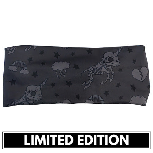 limited edition unicorn skull patterned headband