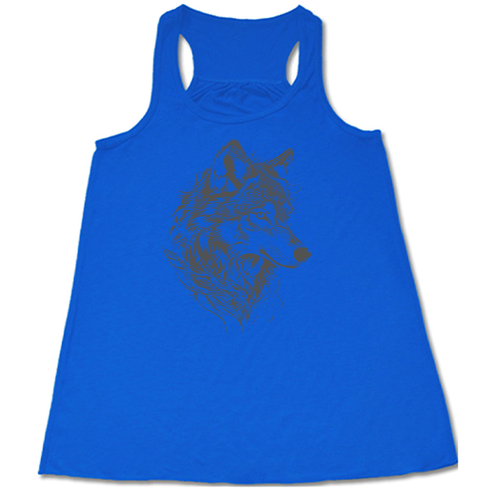 blue Wolf Silhouette Shirt