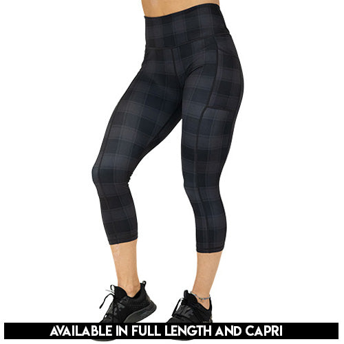 Lavento Women's High Waisted Workout Leggings Plaid - Running Tights Yoga  Legging for Women (Plaid #4, 4) at  Women's Clothing store