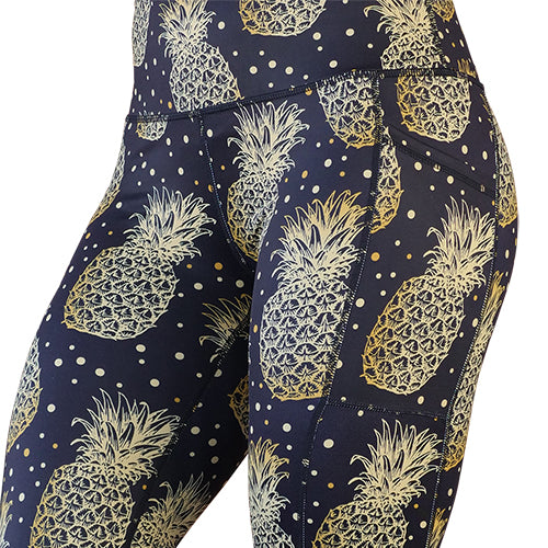 Preppy Pineapple Exclusive Buttery Soft Leggings - Navy – Preppy