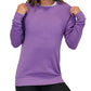 Purple Basic Crew Neck