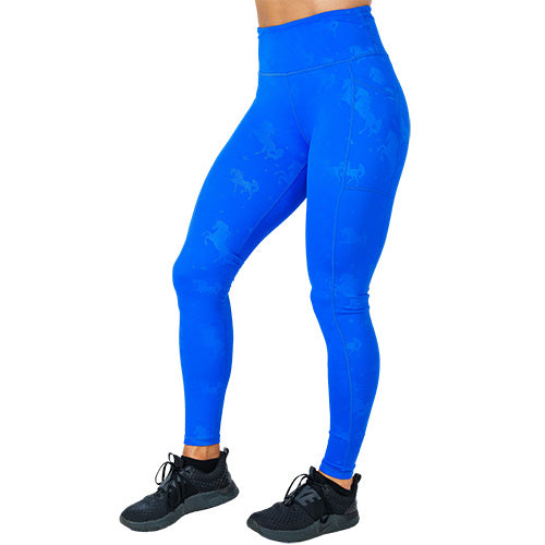 Buy Classic Ribbed Leggings  ROYAL BLUE by Workouts By Katya