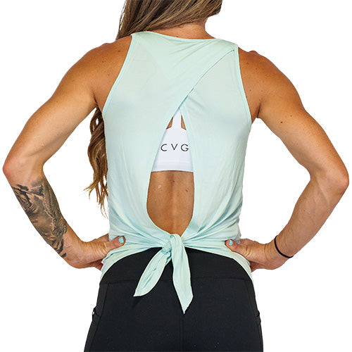 Tie back hotsell workout tank top